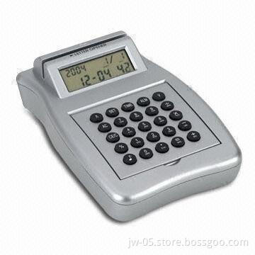 Calculator with Paper Holder, Clock Display and Letter Opener